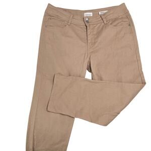Angels Curvy Skinny Capri Pants Sz 12/31 Everflex Stretch‎ Soft Salmon Color